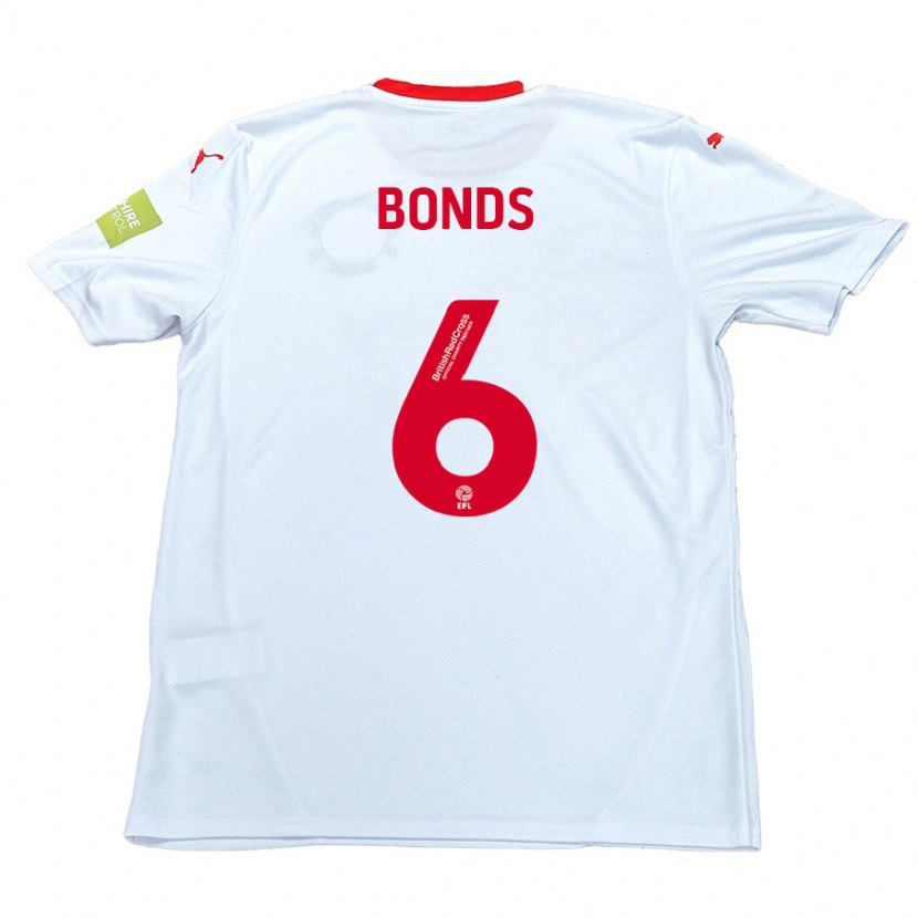 Danxen Kvinnor Elliot Bonds #6 Vit Bortatröja Matchtröjor 2024/25 Tröjor T-Tröja