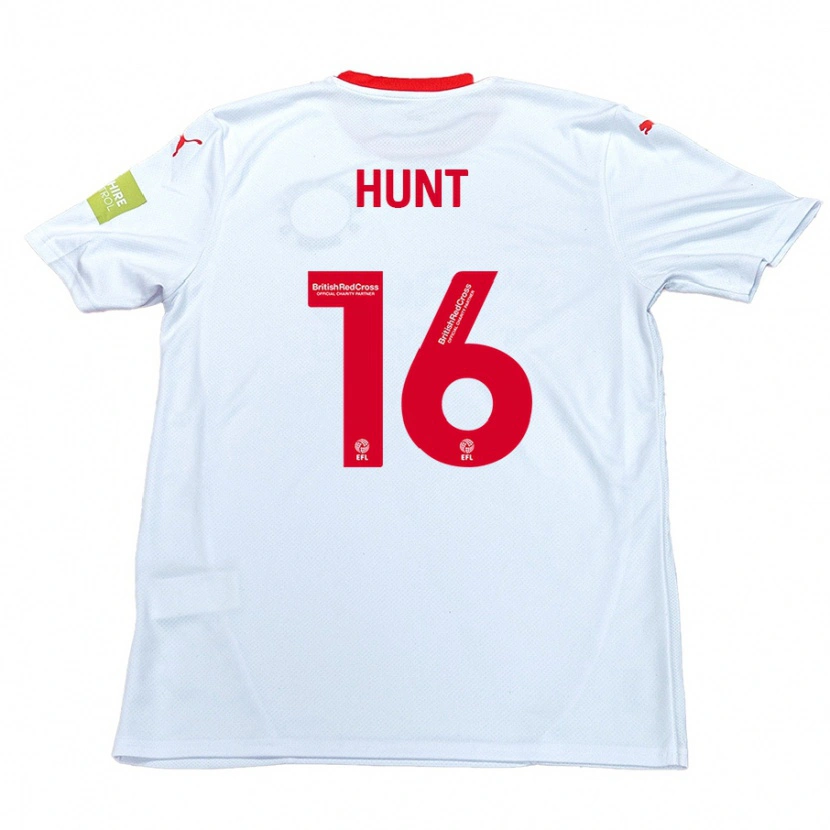 Danxen Kvinnor Mackenzie Hunt #16 Vit Bortatröja Matchtröjor 2024/25 Tröjor T-Tröja