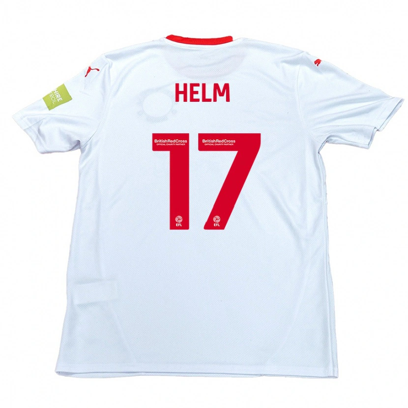 Danxen Kvinnor Mark Helm #17 Vit Bortatröja Matchtröjor 2024/25 Tröjor T-Tröja