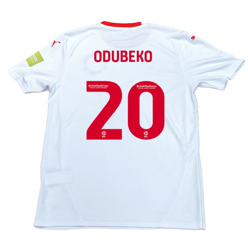 Danxen Kvinnor Mipo Odubeko #20 Vit Bortatröja Matchtröjor 2024/25 Tröjor T-Tröja