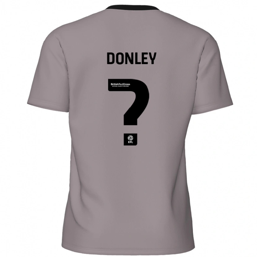 Danxen Kvinnor Jamie Donley #0 Grå Bortatröja Matchtröjor 2024/25 Tröjor T-Tröja