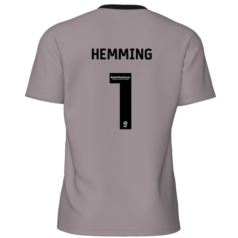 Danxen Kvinnor Zach Hemming #1 Grå Bortatröja Matchtröjor 2024/25 Tröjor T-Tröja