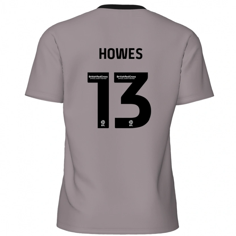 Danxen Kvinnor Sam Howes #13 Grå Bortatröja Matchtröjor 2024/25 Tröjor T-Tröja