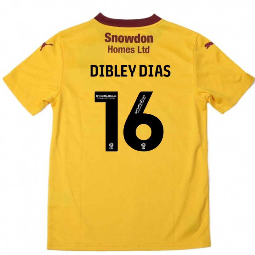 Danxen Kvinnor Matt Dibley-Dias #16 Orange Bourgogne Bortatröja Matchtröjor 2024/25 Tröjor T-Tröja