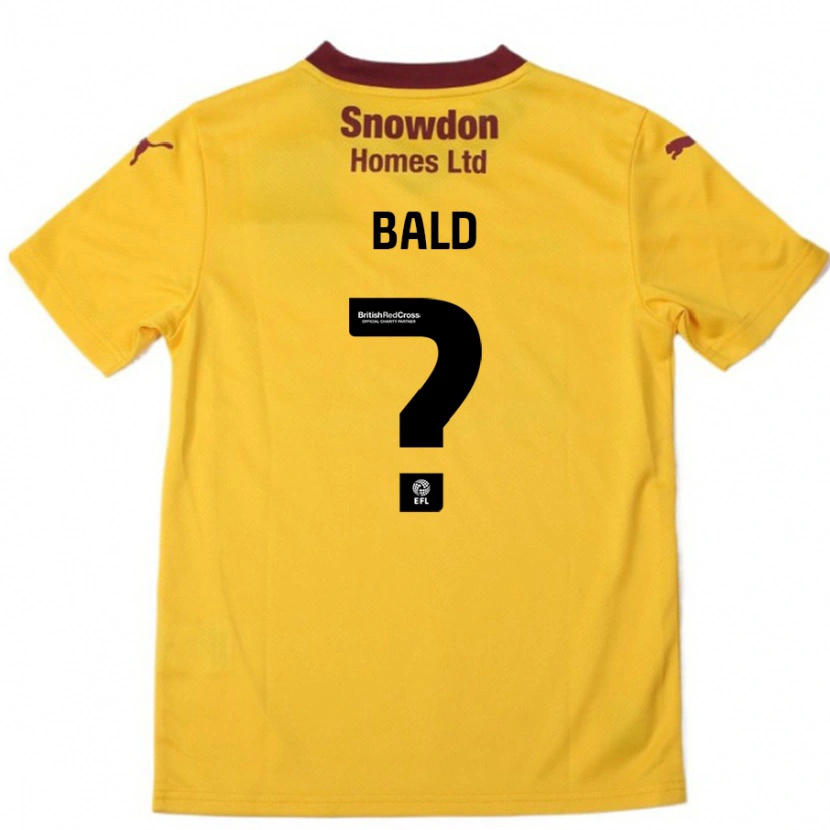 Danxen Kvinnor Marcus Bald #0 Orange Bourgogne Bortatröja Matchtröjor 2024/25 Tröjor T-Tröja