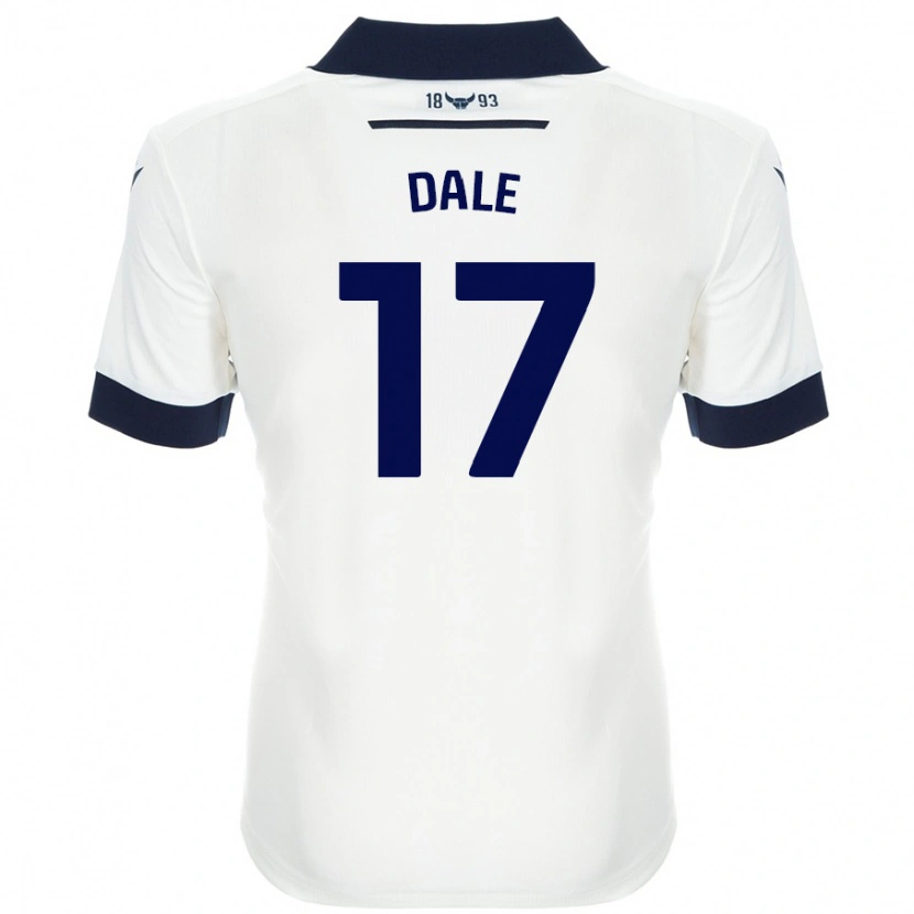 Danxen Kvinnor Owen Dale #17 Vit Marinblå Bortatröja Matchtröjor 2024/25 Tröjor T-Tröja