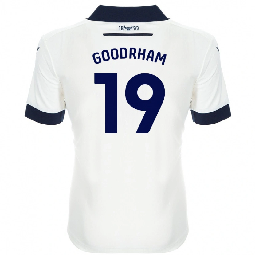 Danxen Kvinnor Tyler Goodrham #19 Vit Marinblå Bortatröja Matchtröjor 2024/25 Tröjor T-Tröja