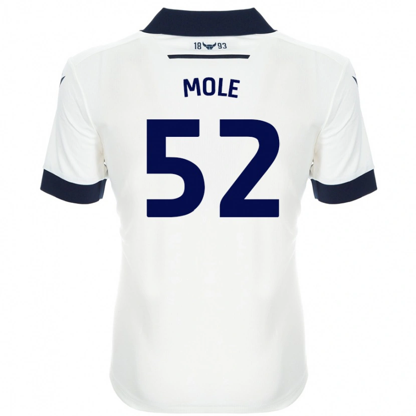 Danxen Kvinnor Harrison Mole #52 Vit Marinblå Bortatröja Matchtröjor 2024/25 Tröjor T-Tröja
