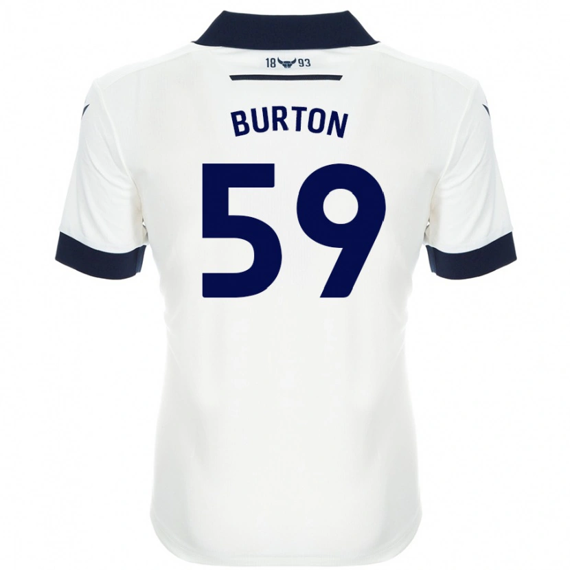 Danxen Kvinnor Kasway Burton #59 Vit Marinblå Bortatröja Matchtröjor 2024/25 Tröjor T-Tröja