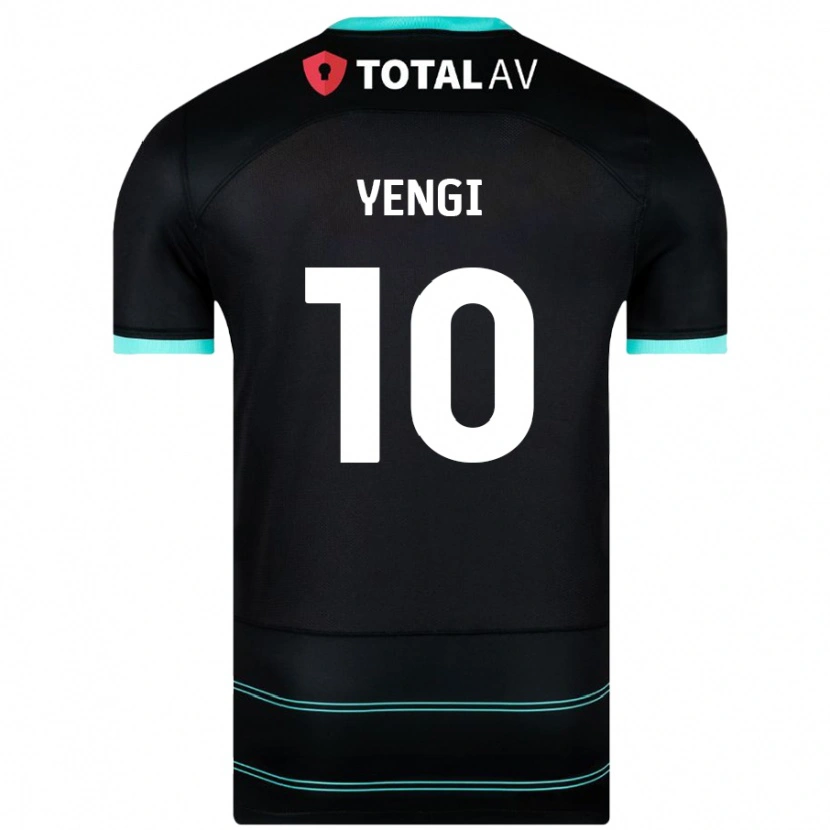 Danxen Kvinnor Kusini Yengi #10 Svart Bortatröja Matchtröjor 2024/25 Tröjor T-Tröja