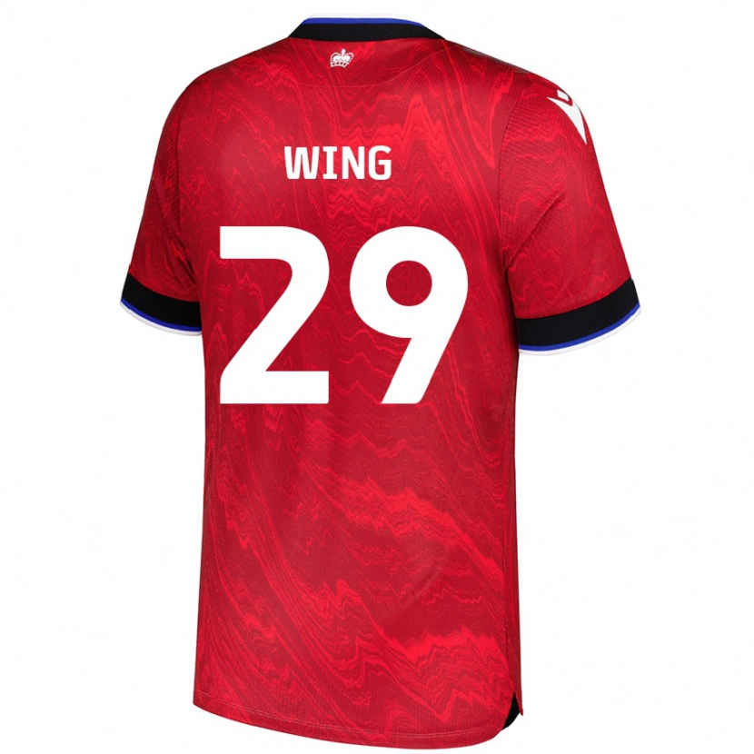 Danxen Kvinnor Lewis Wing #29 Röd Svart Bortatröja Matchtröjor 2024/25 Tröjor T-Tröja