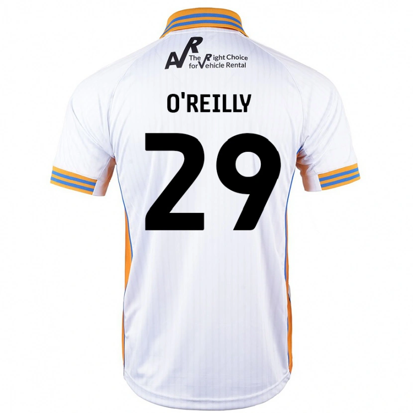 Danxen Kvinnor Tommi O'reilly #29 Vit Bortatröja Matchtröjor 2024/25 Tröjor T-Tröja