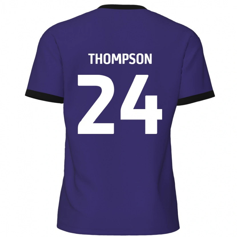Danxen Kvinnor Ben Thompson #24 Purpur Bortatröja Matchtröjor 2024/25 Tröjor T-Tröja