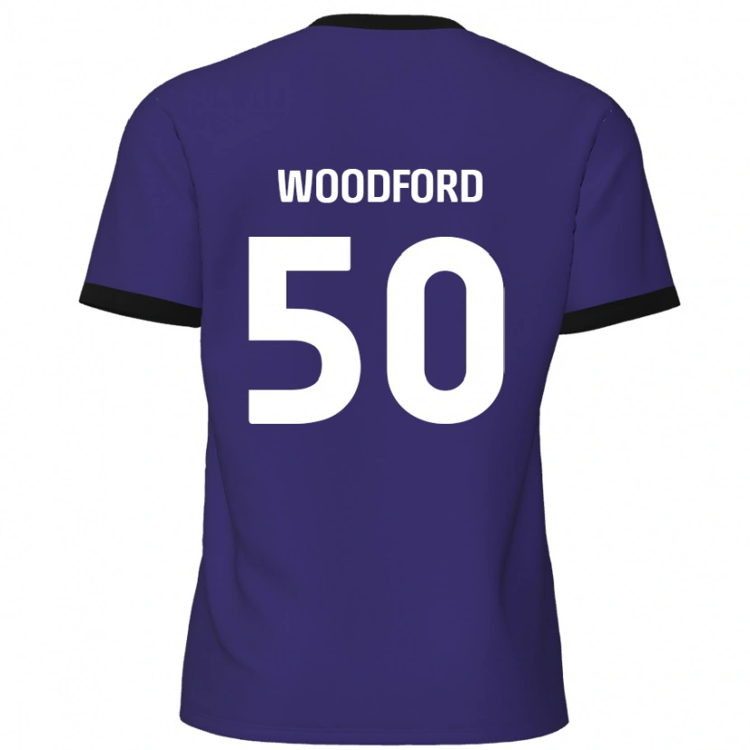 Danxen Kvinnor Max Woodford #50 Purpur Bortatröja Matchtröjor 2024/25 Tröjor T-Tröja