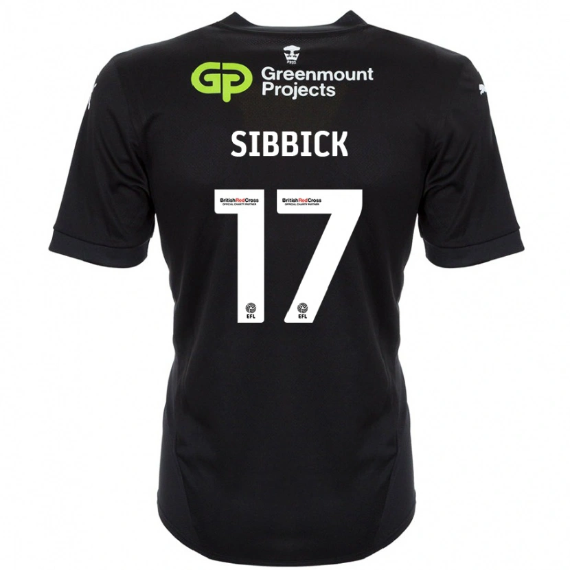 Danxen Kvinnor Toby Sibbick #17 Svart Bortatröja Matchtröjor 2024/25 Tröjor T-Tröja