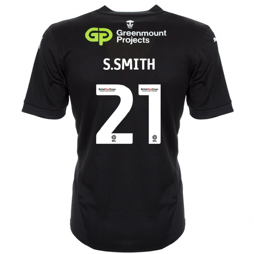 Danxen Kvinnor Scott Smith #21 Svart Bortatröja Matchtröjor 2024/25 Tröjor T-Tröja