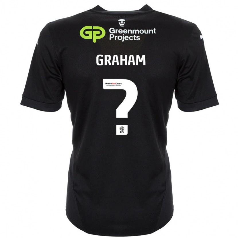 Danxen Kvinnor Leo Graham #0 Svart Bortatröja Matchtröjor 2024/25 Tröjor T-Tröja