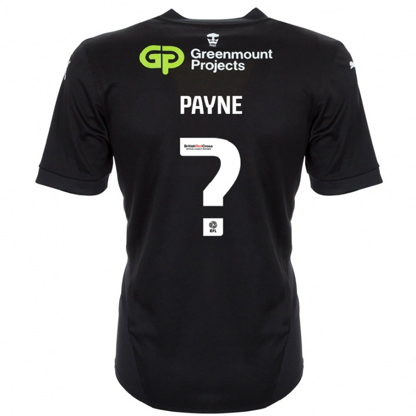 Danxen Kvinnor Kai Payne #0 Svart Bortatröja Matchtröjor 2024/25 Tröjor T-Tröja