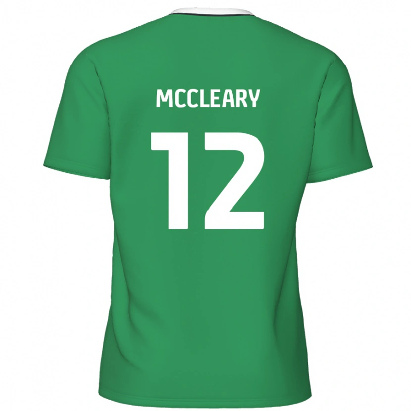 Danxen Kvinnor Garath Mccleary #12 Gröna Vita Ränder Bortatröja Matchtröjor 2024/25 Tröjor T-Tröja