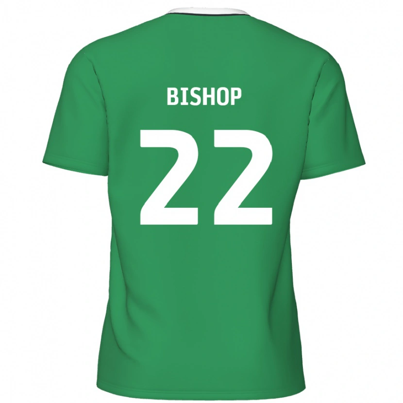 Danxen Kvinnor Nathan Bishop #22 Gröna Vita Ränder Bortatröja Matchtröjor 2024/25 Tröjor T-Tröja