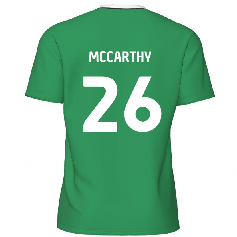 Danxen Kvinnor Jason Mccarthy #26 Gröna Vita Ränder Bortatröja Matchtröjor 2024/25 Tröjor T-Tröja