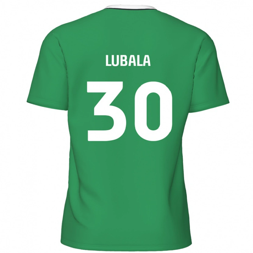 Danxen Kvinnor Bez Lubala #30 Gröna Vita Ränder Bortatröja Matchtröjor 2024/25 Tröjor T-Tröja