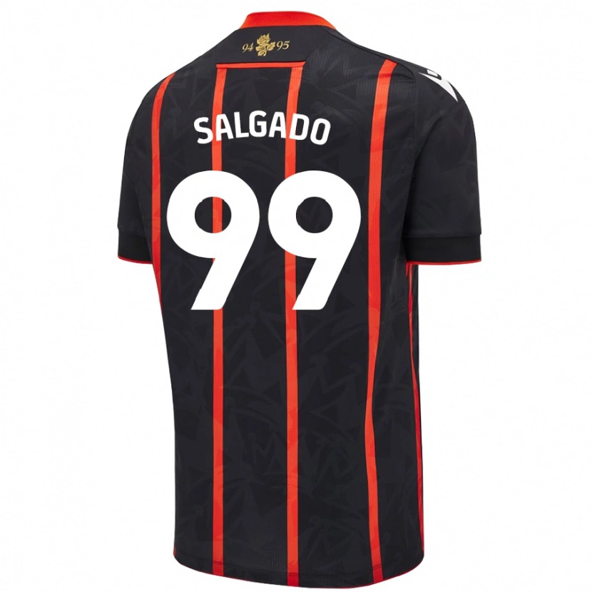 Danxen Kvinnor Shanell Salgado #99 Svart Röd Bortatröja Matchtröjor 2024/25 Tröjor T-Tröja