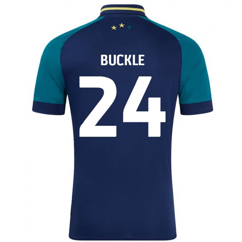 Danxen Kvinnor Sharone Buckle #24 Marinblå Mörkgrön Bortatröja Matchtröjor 2024/25 Tröjor T-Tröja