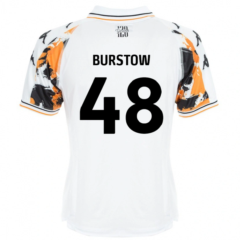 Danxen Kvinnor Mason Burstow #48 Vit Bortatröja Matchtröjor 2024/25 Tröjor T-Tröja