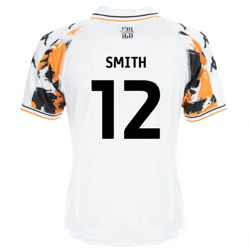 Danxen Kvinnor Emily Smith #12 Vit Bortatröja Matchtröjor 2024/25 Tröjor T-Tröja