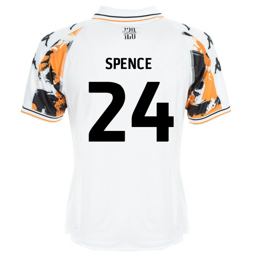 Danxen Kvinnor Emily Spence #24 Vit Bortatröja Matchtröjor 2024/25 Tröjor T-Tröja