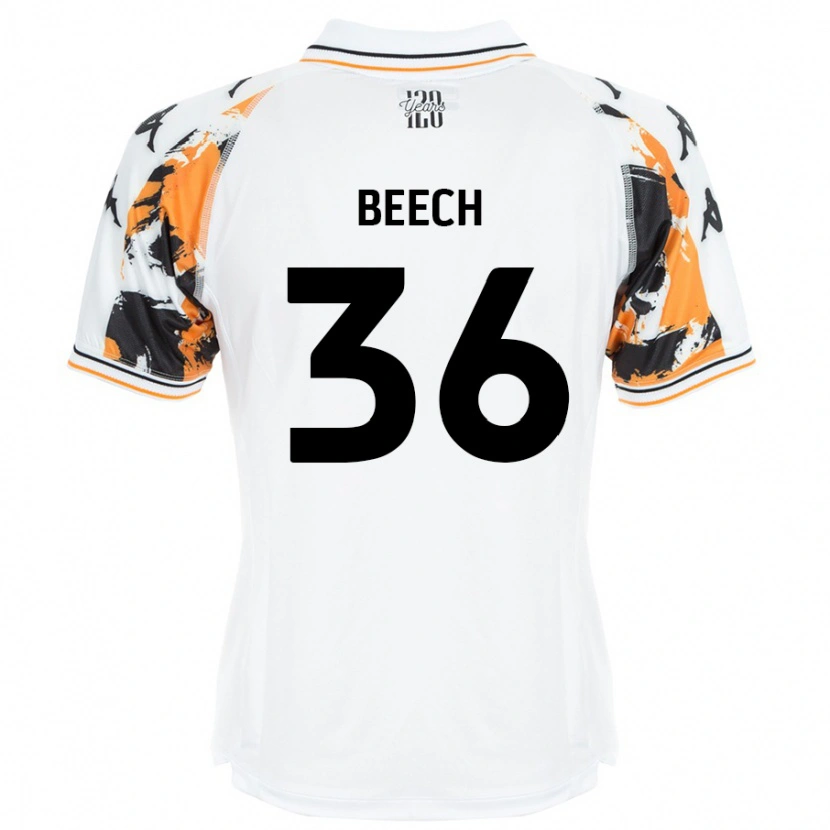 Danxen Kvinnor Amy Beech #36 Vit Bortatröja Matchtröjor 2024/25 Tröjor T-Tröja