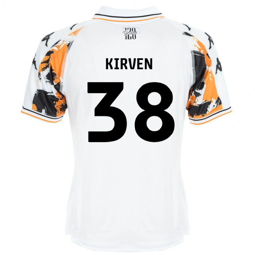 Danxen Kvinnor Tess Kirven #38 Vit Bortatröja Matchtröjor 2024/25 Tröjor T-Tröja