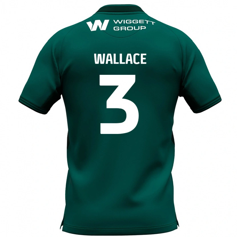 Danxen Kvinnor Murray Wallace #3 Grön Bortatröja Matchtröjor 2024/25 Tröjor T-Tröja