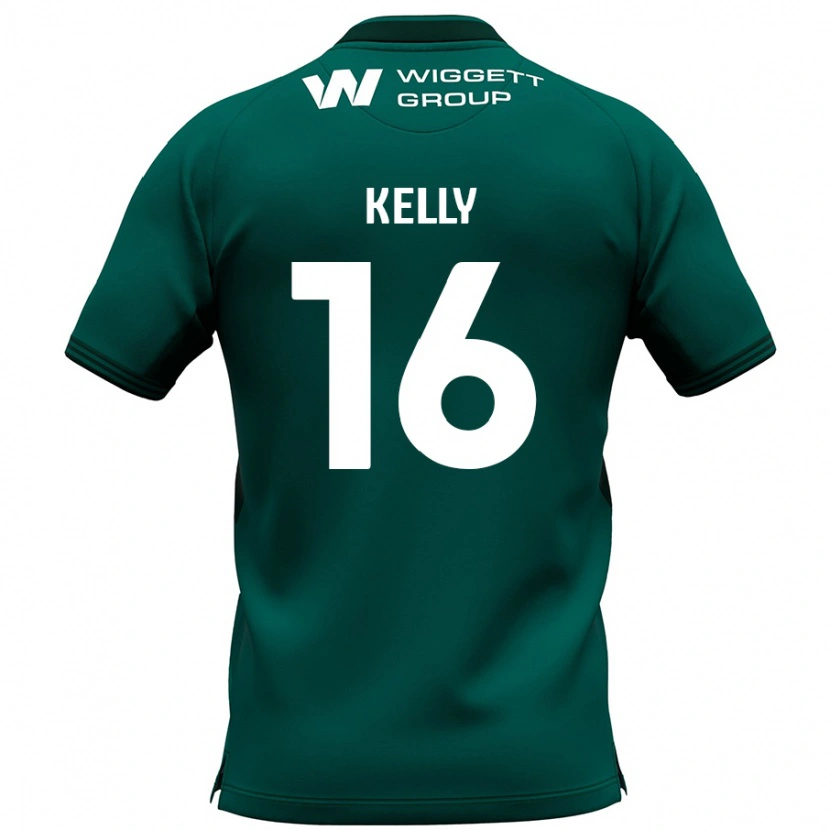 Danxen Kvinnor Daniel Kelly #16 Grön Bortatröja Matchtröjor 2024/25 Tröjor T-Tröja