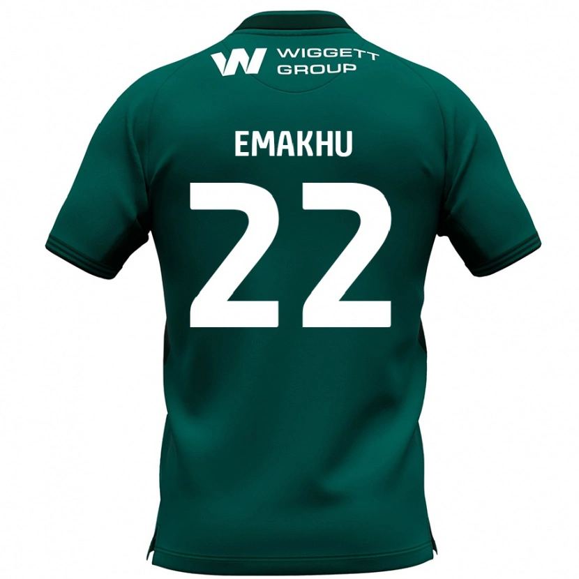 Danxen Kvinnor Aidomo Emakhu #22 Grön Bortatröja Matchtröjor 2024/25 Tröjor T-Tröja