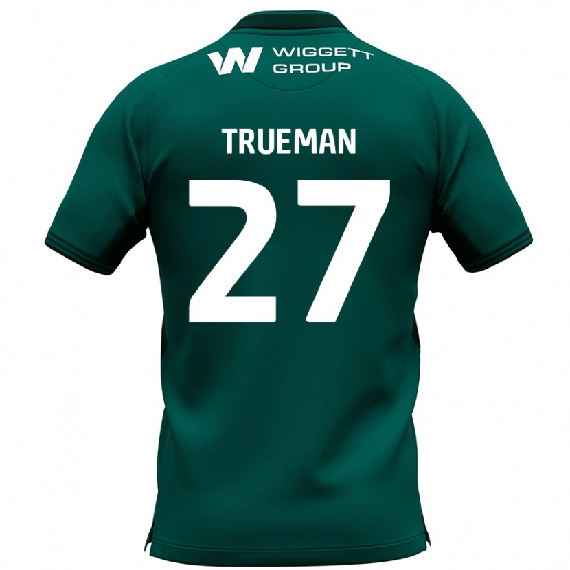 Danxen Kvinnor Connal Trueman #27 Grön Bortatröja Matchtröjor 2024/25 Tröjor T-Tröja