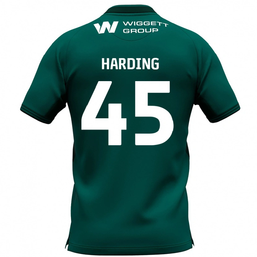 Danxen Kvinnor Wes Harding #45 Grön Bortatröja Matchtröjor 2024/25 Tröjor T-Tröja