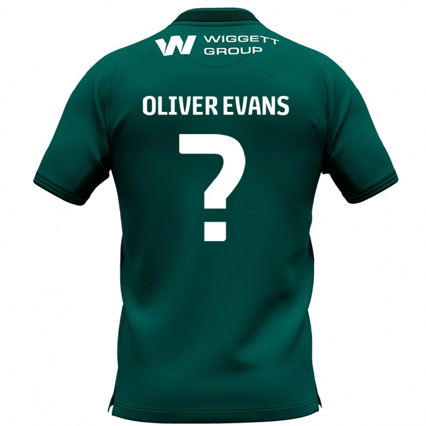 Danxen Kvinnor Oliver Evans #0 Grön Bortatröja Matchtröjor 2024/25 Tröjor T-Tröja