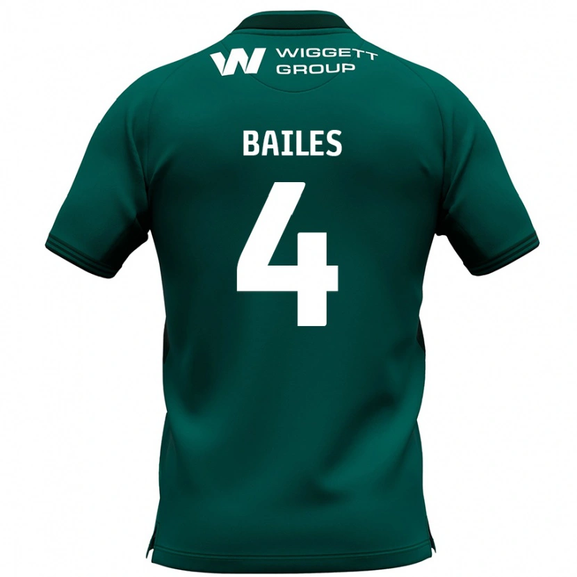 Danxen Kvinnor Freya Bailes #4 Grön Bortatröja Matchtröjor 2024/25 Tröjor T-Tröja