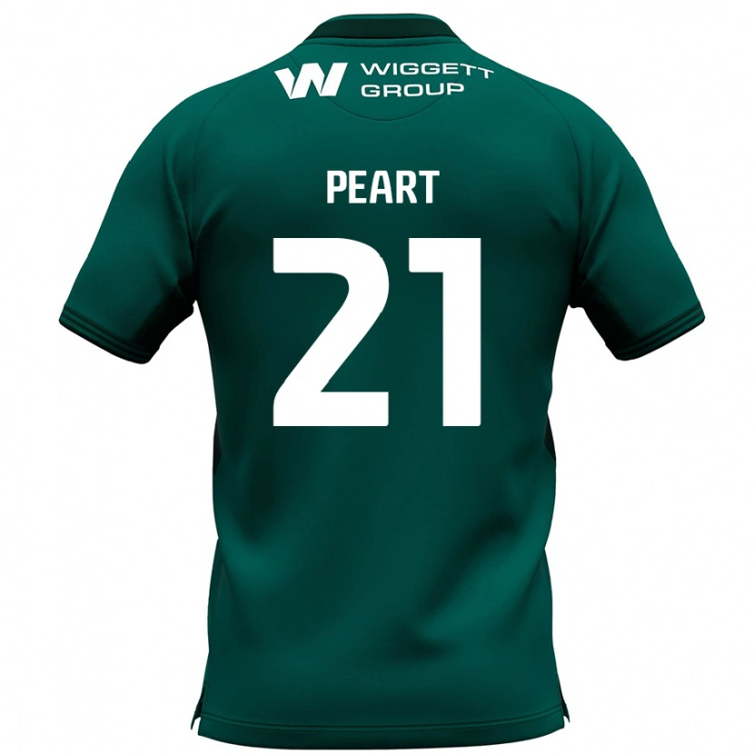 Danxen Kvinnor Kalani Peart #21 Grön Bortatröja Matchtröjor 2024/25 Tröjor T-Tröja