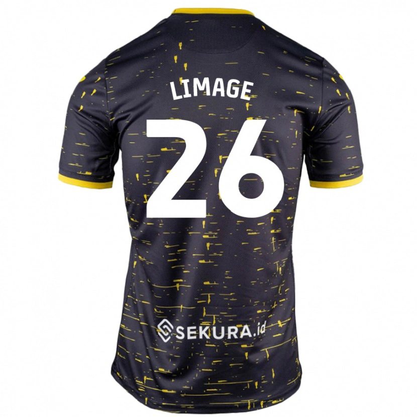 Danxen Kvinnor Felicity Limage #26 Svart Gul Bortatröja Matchtröjor 2024/25 Tröjor T-Tröja