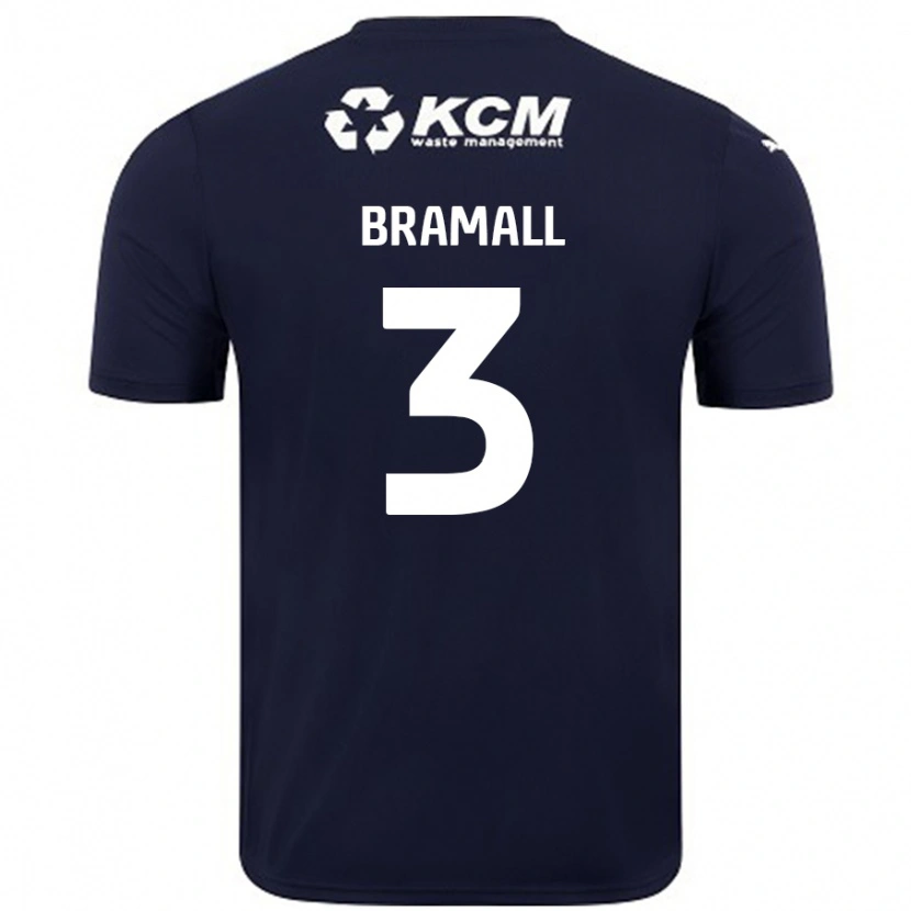Danxen Kvinnor Cohen Bramall #3 Marinblå Bortatröja Matchtröjor 2024/25 Tröjor T-Tröja
