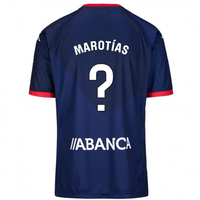 Danxen Kvinnor Oscar Marotías #15 Marinblå Bortatröja Matchtröjor 2024/25 Tröjor T-Tröja