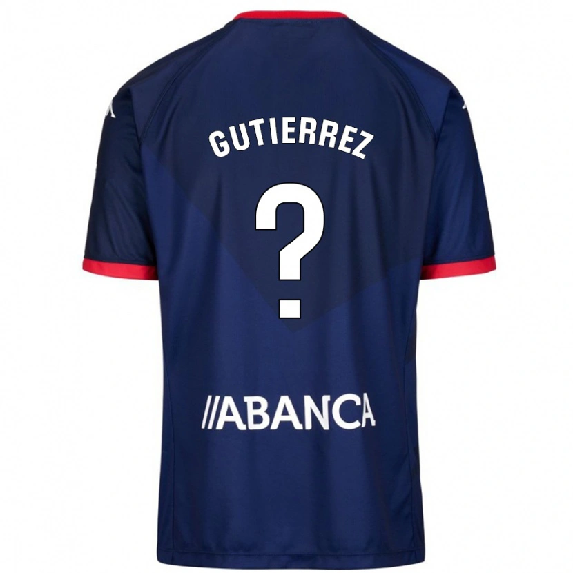 Danxen Kvinnor Laura Gutiérrez #12 Marinblå Bortatröja Matchtröjor 2024/25 Tröjor T-Tröja