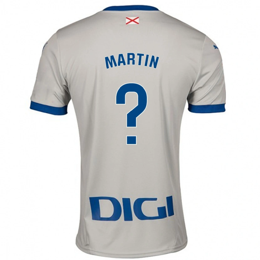 Danxen Kvinnor Carlos Martín #0 Ljusgrå Bortatröja Matchtröjor 2024/25 Tröjor T-Tröja