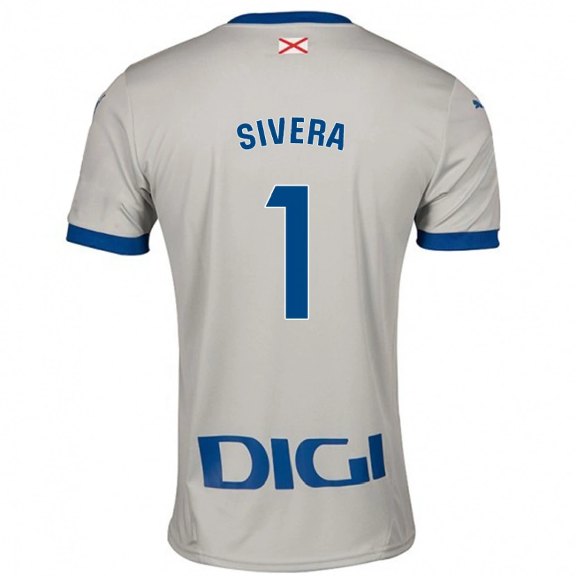 Danxen Kvinnor Antonio Sivera #1 Ljusgrå Bortatröja Matchtröjor 2024/25 Tröjor T-Tröja