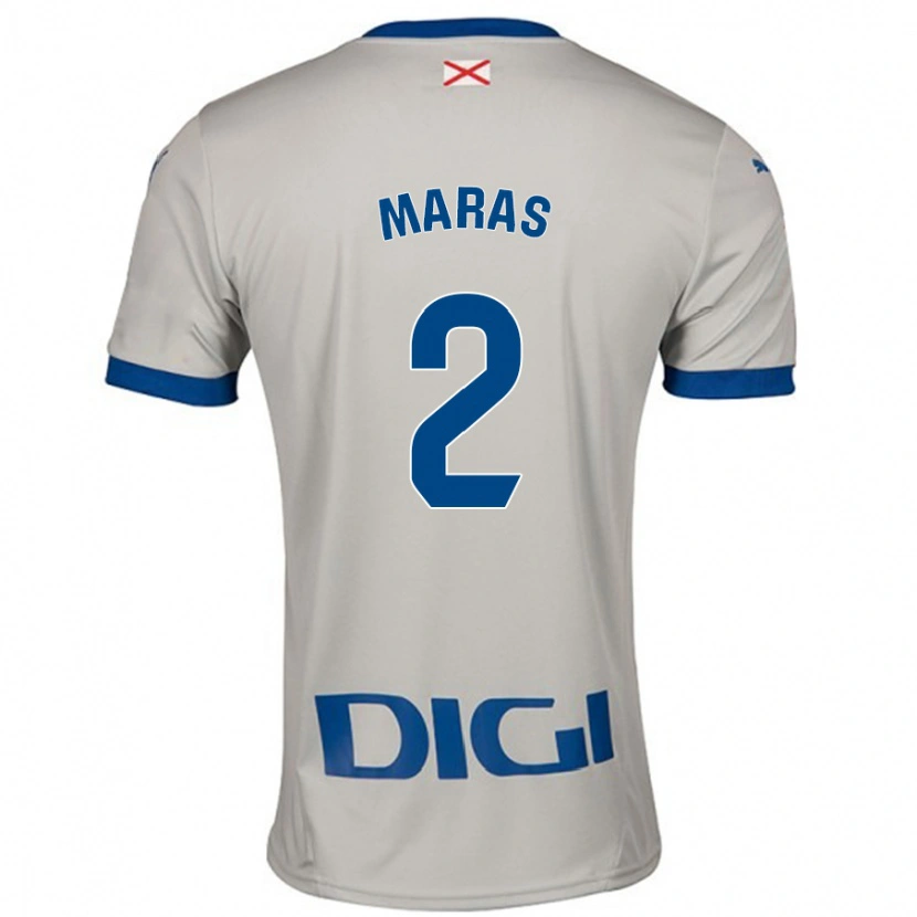 Danxen Kvinnor Nikola Maras #2 Ljusgrå Bortatröja Matchtröjor 2024/25 Tröjor T-Tröja
