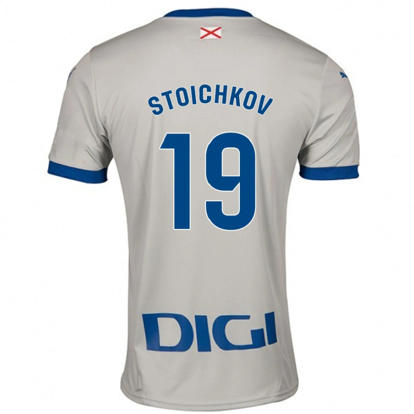 Danxen Kvinnor Stoichkov #19 Ljusgrå Bortatröja Matchtröjor 2024/25 Tröjor T-Tröja