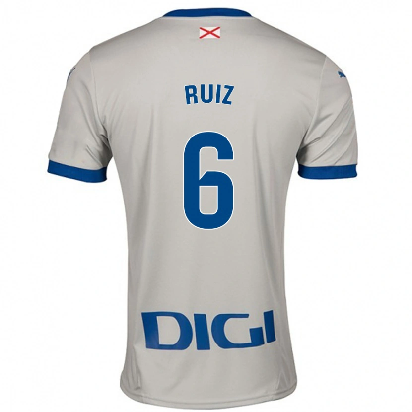 Danxen Kvinnor Markel Ruiz #6 Ljusgrå Bortatröja Matchtröjor 2024/25 Tröjor T-Tröja